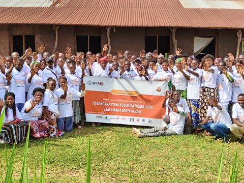 Participants after the training and the sensitisation